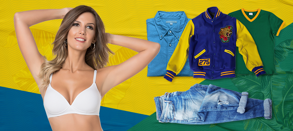 Look para curtir e assistir aos jogos do Brasil na Copa do Mundo.
